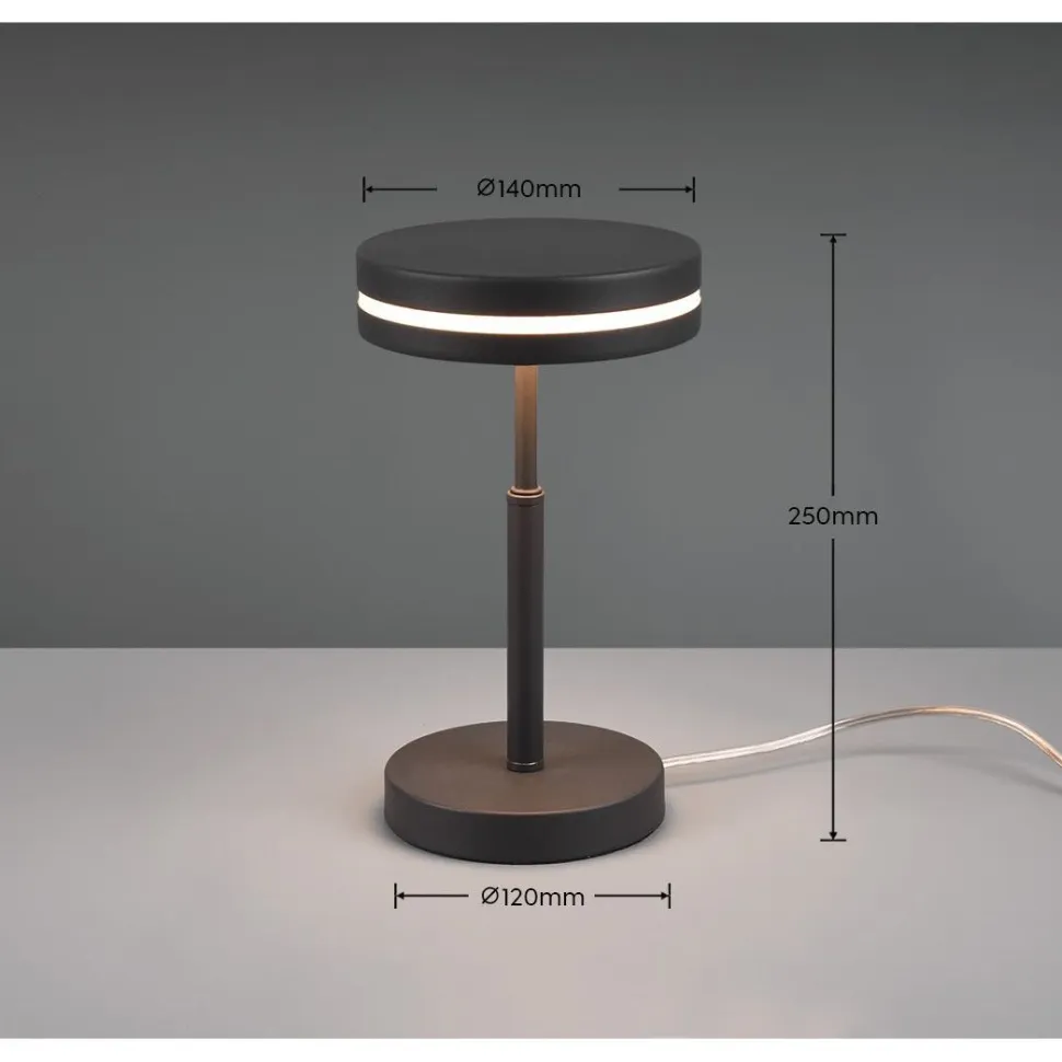 LED-pöytävalaisin Trio Franklin LED eri värejä
