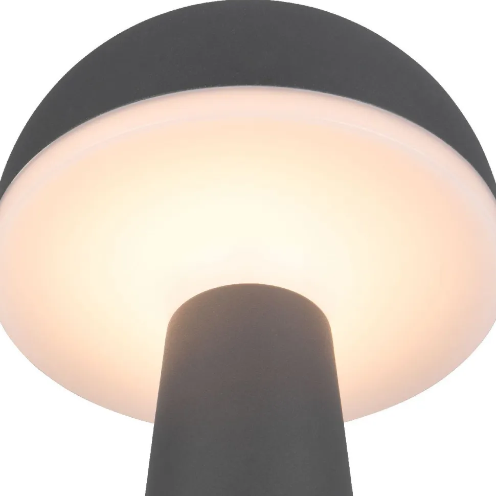 LED-pöytävalaisin Trio Fungo, hiekka, ladattava