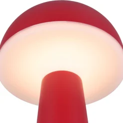 LED-pöytävalaisin Trio Fungo, hiekka, ladattava