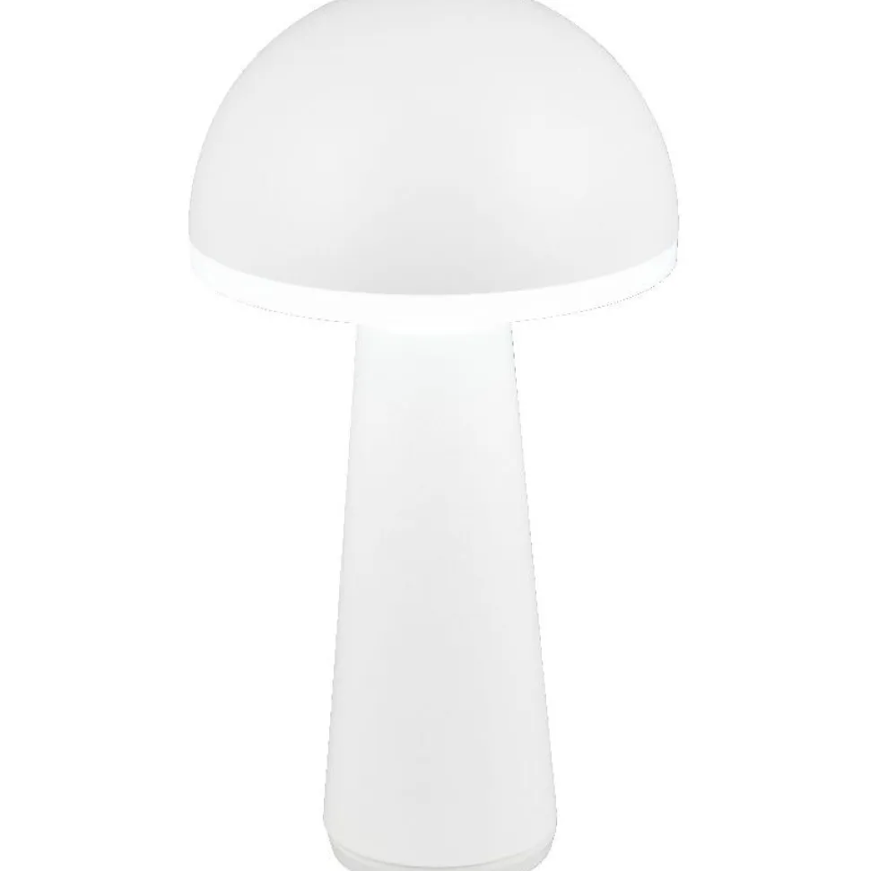 LED-pöytävalaisin Trio Fungo, hiekka, ladattava