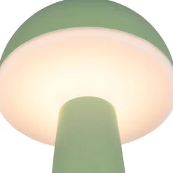 LED-pöytävalaisin Trio Fungo, hiekka, ladattava