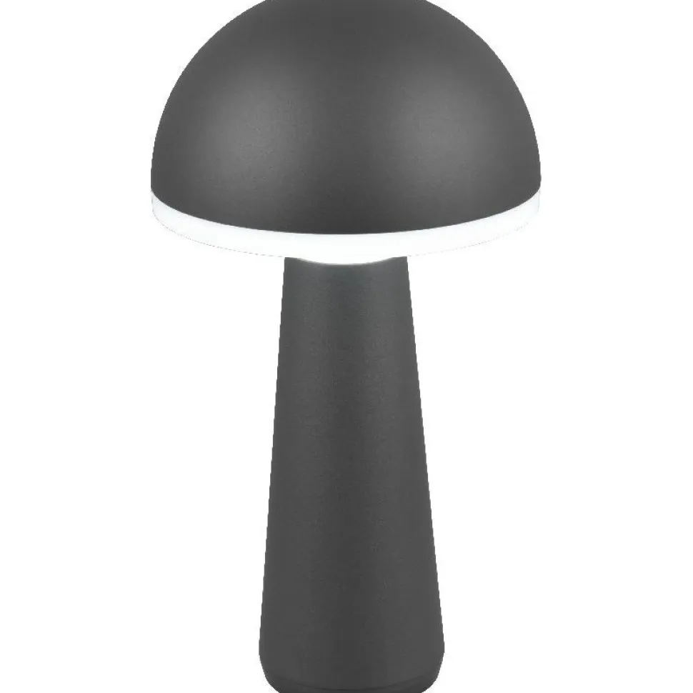 LED-pöytävalaisin Trio Fungo, hiekka, ladattava