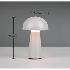 LED-pöytävalaisin Trio Lennon ladattava harmaa