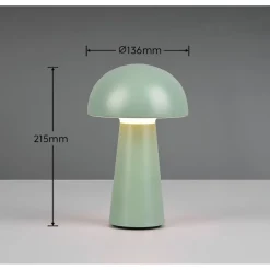LED-pöytävalaisin Trio Lennon ladattava harmaa