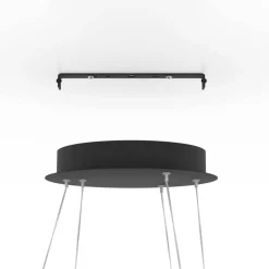 LED-Riippuvalaisin Eglo connect.z Lobinero-z 43.2W Ø58cm musta/valkoinen