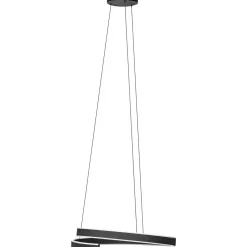 LED-Riippuvalaisin Eglo connect.z Andabaia-z 42.5W Ø60cm musta/valkoinen