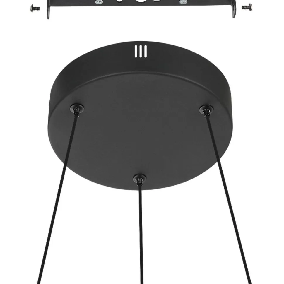 LED-Riippuvalaisin Eglo connect.z Andabaia-z 42.5W Ø60cm musta/valkoinen