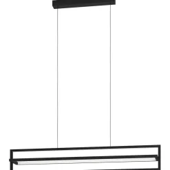 LED-Riippuvalaisin Eglo Siberia 34W 78x16cm kaukosäädin musta/valkoinen