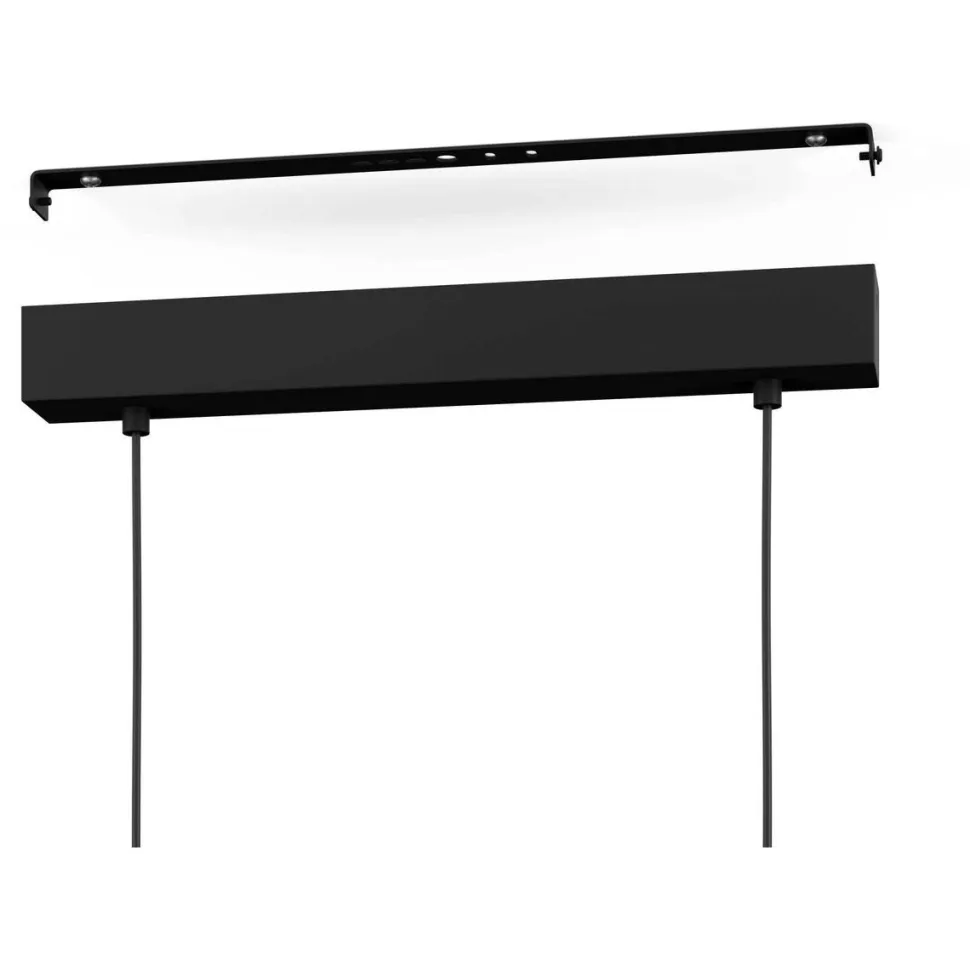 LED-Riippuvalaisin Eglo Siberia 34W 78x16cm kaukosäädin musta/valkoinen