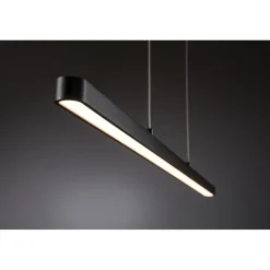 LED-riippuvalaisin kiskoon Paulmann URail Lento, Smart Home Zigbee 3.0, säädettävä värilämpötila, himmennettävä, mattamusta