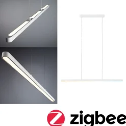 LED-riippuvalaisin Paulmann Lento, Smart Home Zigbee 3.0, säädettävä värilämpötila, himmennettävä, mattamusta