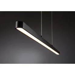 LED-riippuvalaisin Paulmann Lento, Smart Home Zigbee 3.0, säädettävä värilämpötila, himmennettävä, mattamusta