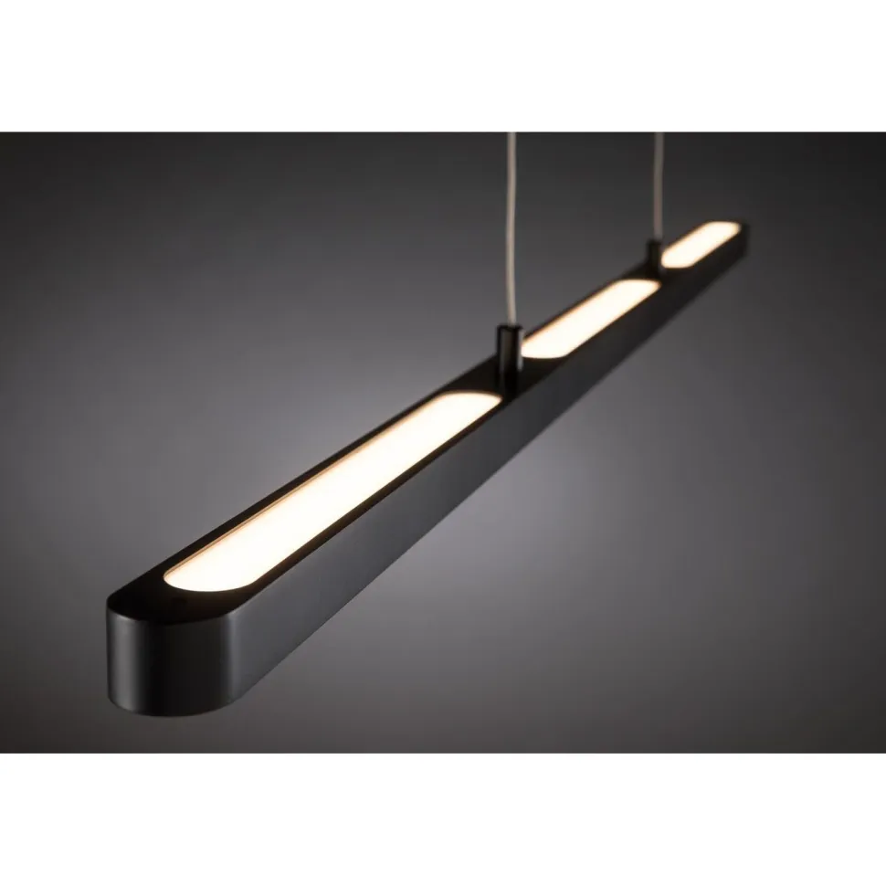 LED-riippuvalaisin Paulmann Lento, Smart Home Zigbee 3.0, säädettävä värilämpötila, himmennettävä, mattamusta