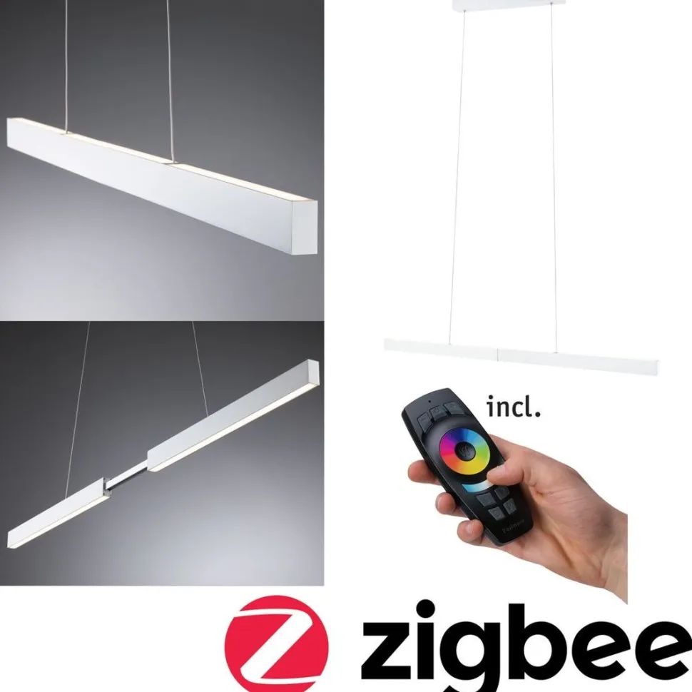 LED-riippuvalaisin Paulmann Aptare, Smart Home Zigbee 3.0, 2700K, himmennettävä, valkoinen