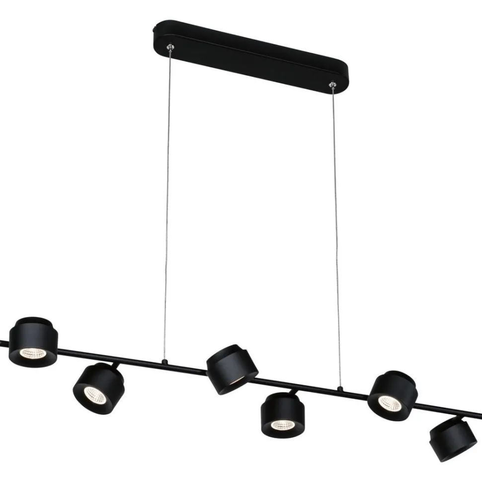 LED-riippuvalaisin Paulmann Puric Pane, Smart Home Zigbee 3.0, 6-osainen, musta
