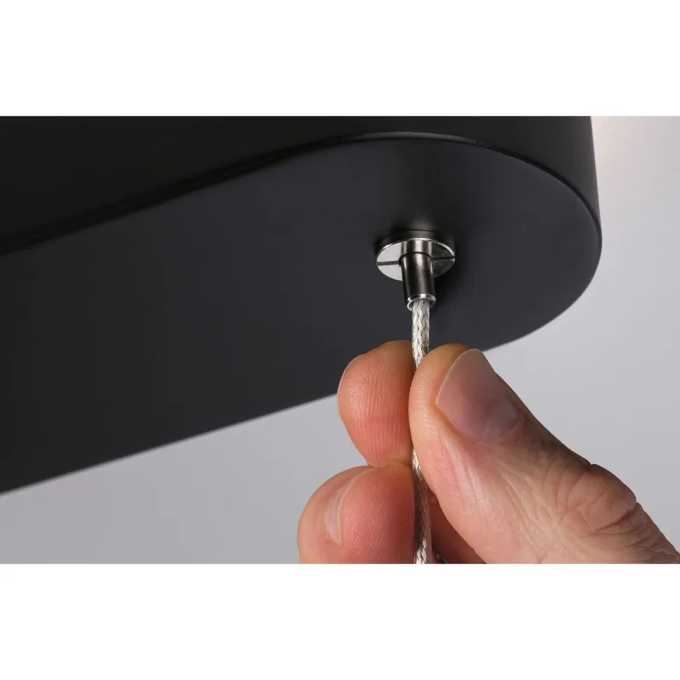 LED-riippuvalaisin Paulmann Puric Pane, Smart Home Zigbee 3.0, 6-osainen, musta