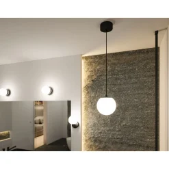 LED-riippuvalaisin Paulmann Gove, IP44, 9W, mattamusta