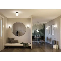 LED-riippuvalaisin Paulmann Gove, IP44, 9W, mattamusta