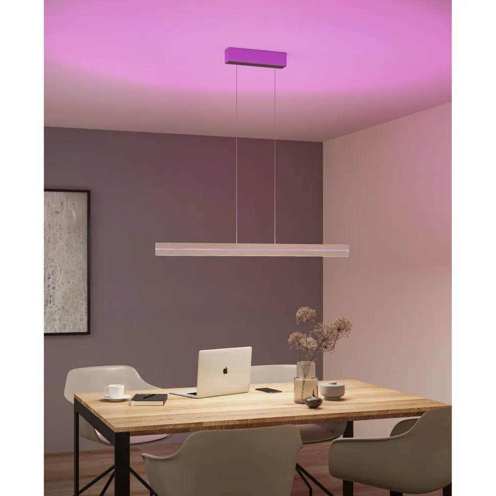 LED-riippuvalaisin Paulmann Raiko, RGBW+, himmennettävä, 2300lm/370lm, 19W/6W, musta