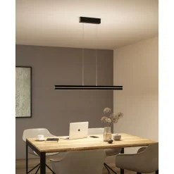 LED-riippuvalaisin Paulmann Raiko, RGBW+, himmennettävä, 2300lm/370lm, 19W/6W, musta