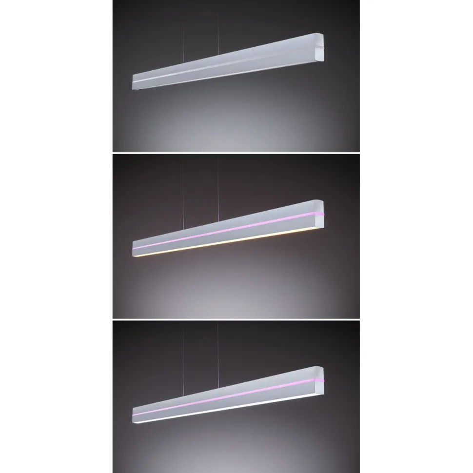 LED-riippuvalaisin Paulmann Raiko, RGBW+, himmennettävä, 2300lm/370lm, 19W/6W, musta