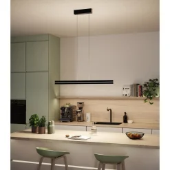 LED-riippuvalaisin Paulmann Raiko, RGBW+, himmennettävä, 2300lm/370lm, 19W/6W, musta