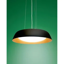 LED-riippuvalaisin Airam Aidyl, Ø392mm, valkoinen/kupari