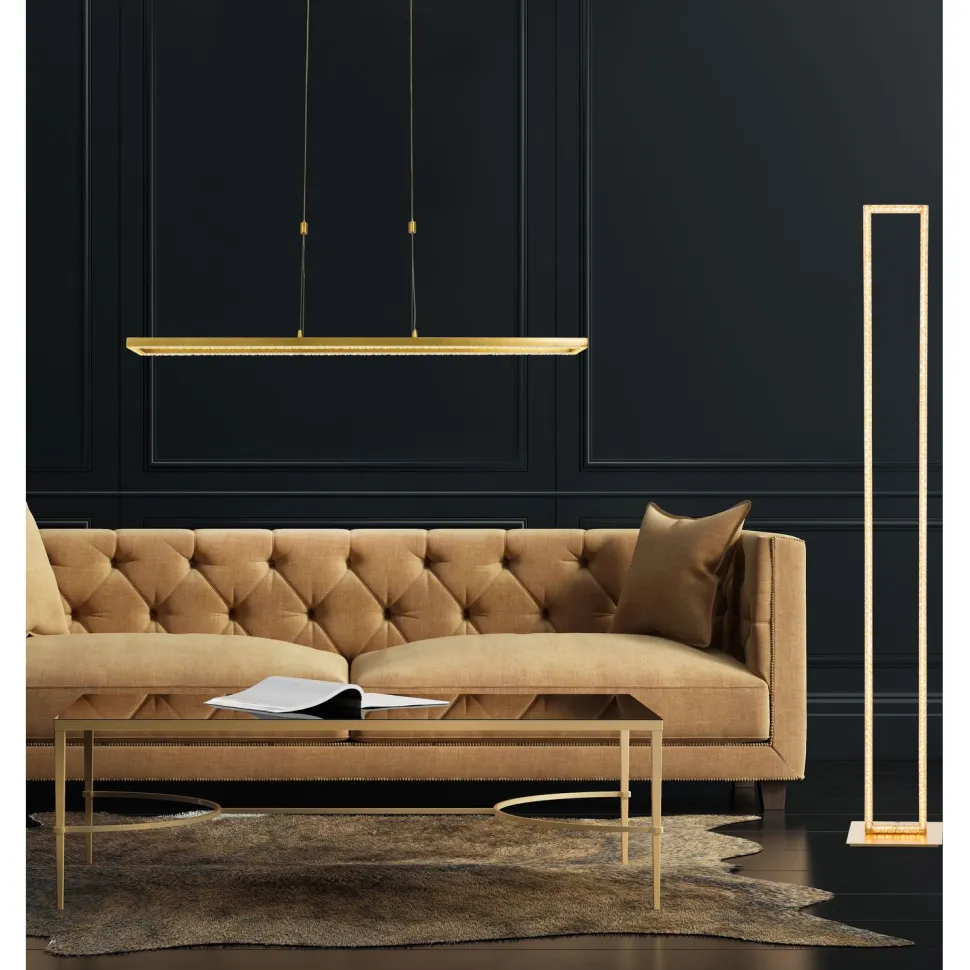 LED-riippuvalaisin Aneta Lighting Gemini kulta