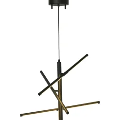 LED-riippuvalaisin Aneta Lighting Stecco, Ø60cm, musta