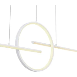 LED-riippuvalaisin Globo Barral CCT valkoinen