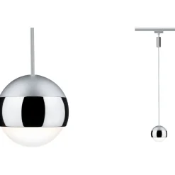LED-Riippuvalaisin kiskoon Paulmann URail Capsule II himmennettävä mattakromi