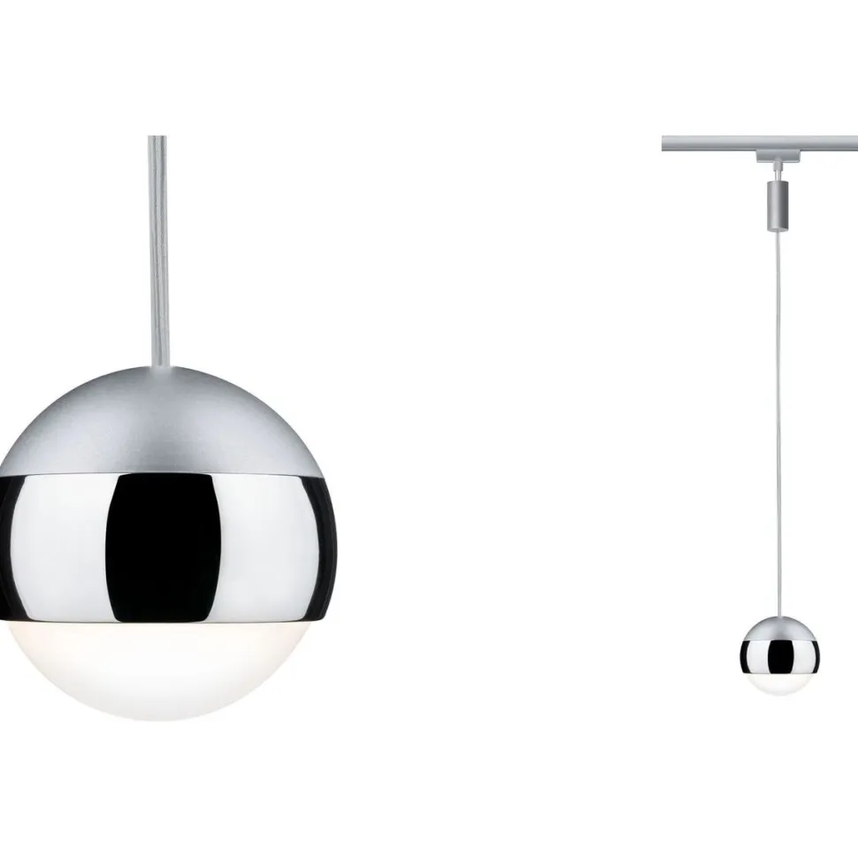 LED-Riippuvalaisin kiskoon Paulmann URail Capsule II himmennettävä mattakromi
