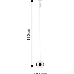 LED-riippuvalaisin kiskoon Paulmann Urail Capsule II, 2700K, himmennettävä, valkoinen