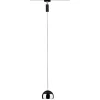 LED-riippuvalaisin kiskoon Paulmann Urail Capsule II, 6.3W, 2700K, himmennettävä, mattamusta/kromi