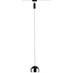 LED-riippuvalaisin kiskoon Paulmann Urail Capsule II, 6.3W, 2700K, himmennettävä, mattamusta/kromi