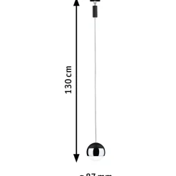 LED-riippuvalaisin kiskoon Paulmann Urail Capsule II, 6.3W, 2700K, himmennettävä, mattamusta/kromi