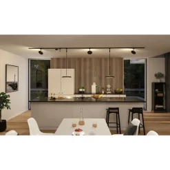 LED-riippuvalaisin kiskoon Paulmann URail Hildor, 4000K, himmennettävä, mattamusta