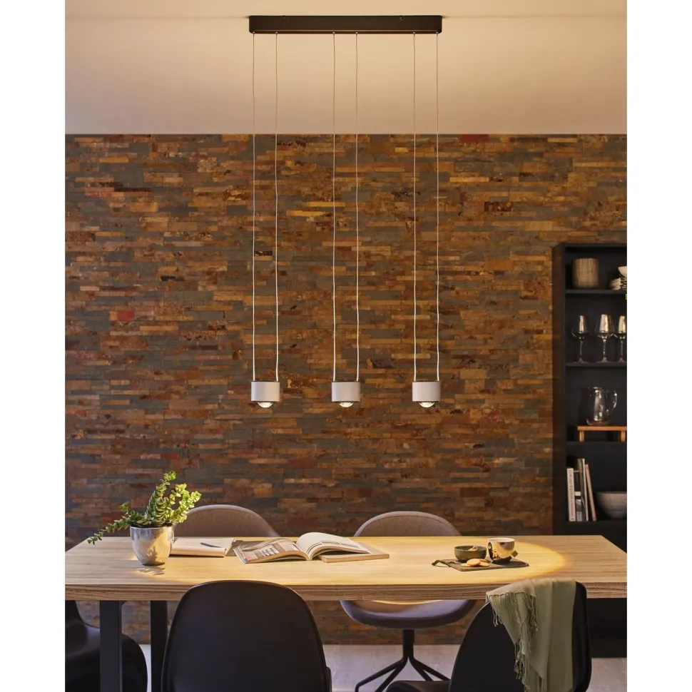LED-riippuvalaisin Paulmann Aldan, 2700K, himmennettävä, musta/harjattu alumiini