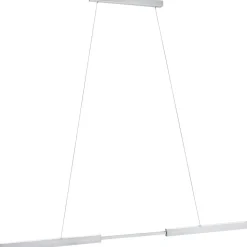 LED-riippuvalaisin Paulmann Aptare säädettävä leveys ja korkeus 2700K 2050lm/2050lm 2x16.5/16.5W liikeohjattava himmennettävä harjattu alumiini
