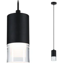 LED-riippuvalaisin Paulmann Kame Ø7.6cm 9W IP44 kirkas/valkoinen