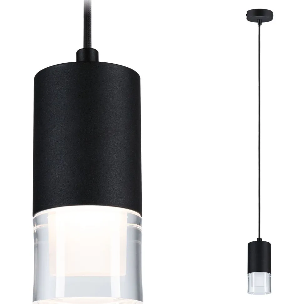 LED-riippuvalaisin Paulmann Kame Ø7.6cm 9W IP44 kirkas/valkoinen