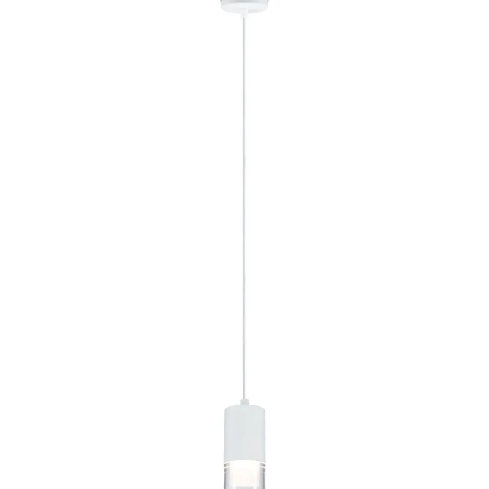 LED-riippuvalaisin Paulmann Kame Ø7.6cm 9W IP44 kirkas/valkoinen