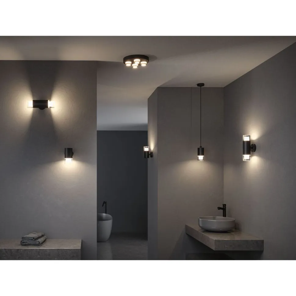 LED-riippuvalaisin Paulmann Kame Ø7.6cm 9W IP44 kirkas/valkoinen