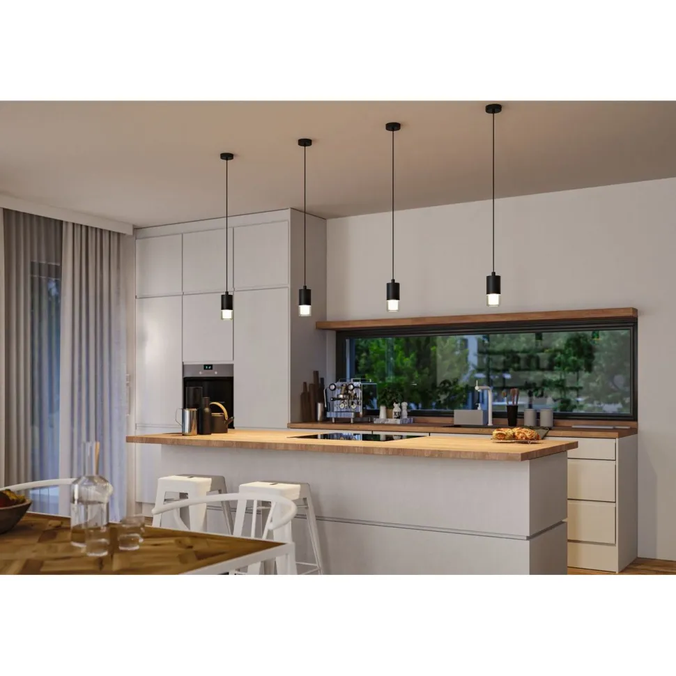 LED-riippuvalaisin Paulmann Kame Ø7.6cm 9W IP44 kirkas/valkoinen