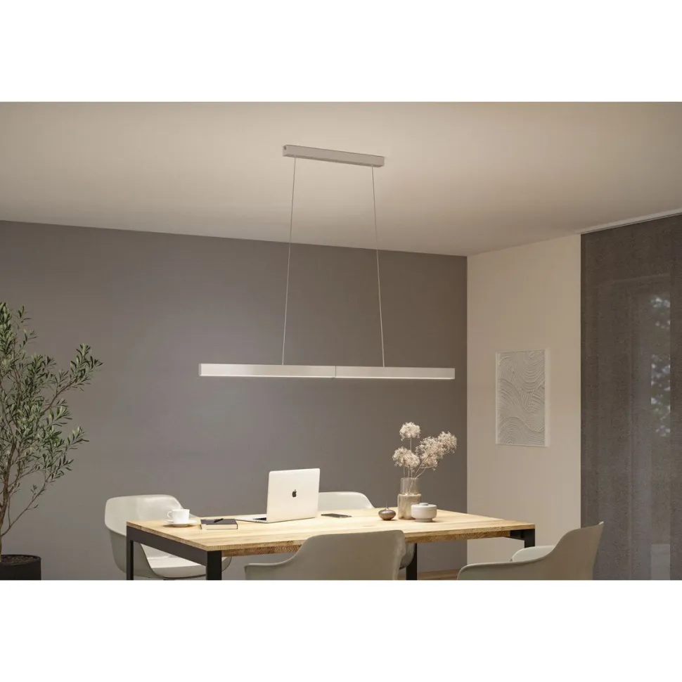 LED-riippuvalaisin Paulmann Smart Home Zigbee 3.0 Aptare, säädettävä, RGBW+, himmennettävä, 1920lm/1920lm, 2x16W, harjattu musta