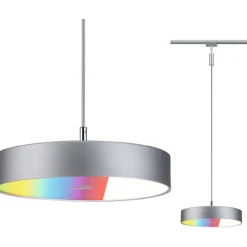 LED-riippuvalaisin Paulmann URail Smart Home Zigbee 3.0 Hildor, Ø31cm, 510lm, 10W, RGBW+, himmennettävä, 230V, mattamusta