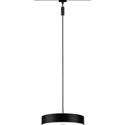 LED-riippuvalaisin Paulmann URail Smart Home Zigbee 3.0 Hildor, Ø31cm, 510lm, 10W, RGBW+, himmennettävä, 230V, mattamusta