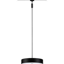 LED-riippuvalaisin Paulmann URail Smart Home Zigbee 3.0 Hildor, Ø31cm, 510lm, 10W, RGBW+, himmennettävä, 230V, mattamusta