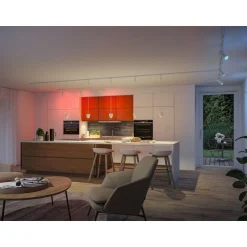 LED-riippuvalaisin Paulmann URail Smart Home Zigbee 3.0 Tyros, Ø10cm, 200lm, 4.5W, RGBW+, himmennettävä, 230V, signaalivalkoinen