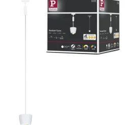 LED-riippuvalaisin Paulmann URail Smart Home Zigbee 3.0 Tyros, Ø10cm, 200lm, 4.5W, RGBW+, himmennettävä, 230V, signaalivalkoinen
